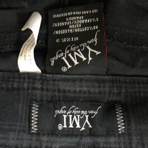 YMI black plaid shorts